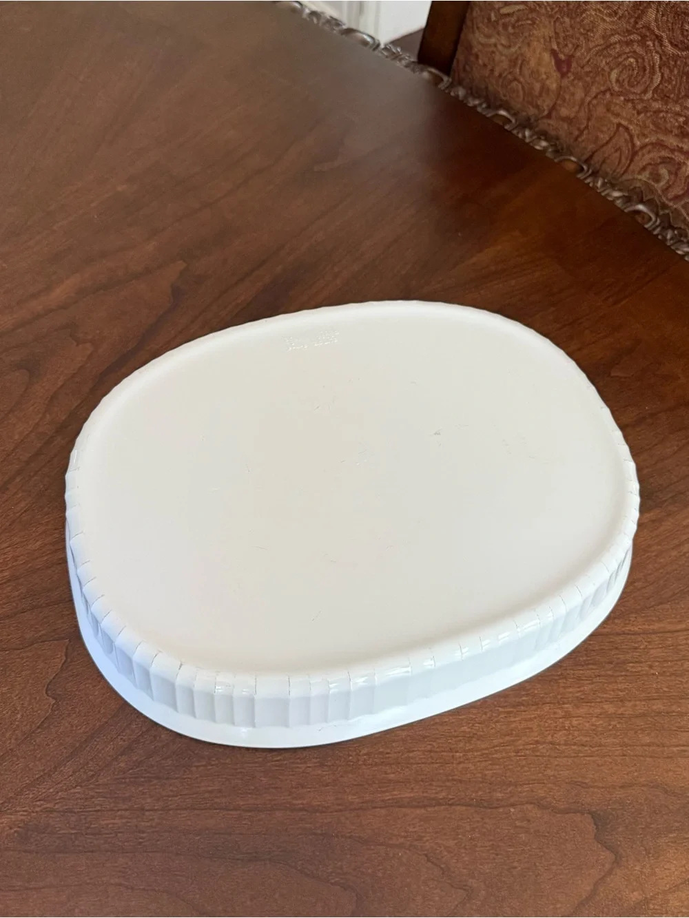 Corning Ware French White F-4-B 2.5 Liter Casserole Oval Baking Dish